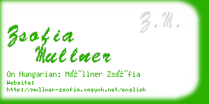 zsofia mullner business card